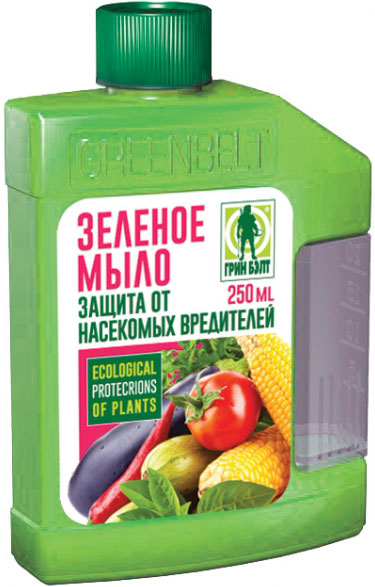 Зеленое мыло Грин Бэлт для защиты растений от вредителей, 250 мл.