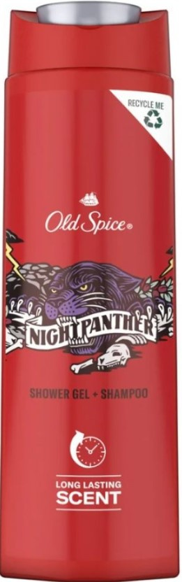 Гель для душа + шампунь Old Spice Nightpanther 400мл