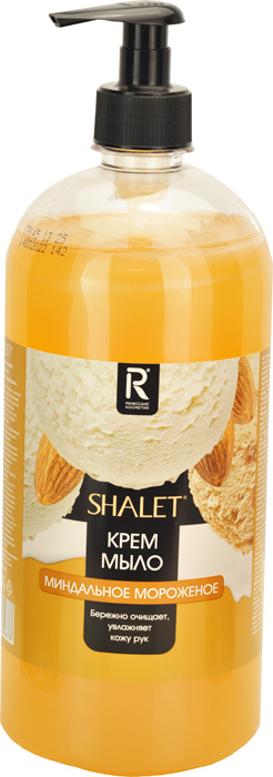 Жидкое крем-мыло Shalet питательное Миндальное мороженое, 1 л.