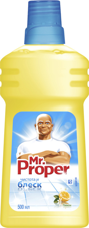 Моющая жидкость для уборки Mr. Proper Универсал Лимон, 500 мл.