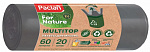 Мешки для мусора Паклан For Nature Multitop 60л, 20 шт.