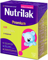 Смесь сухая на основе изолята соевого белка Nutrilak Premium специализированная, с рождения, 350 гр.