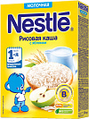 Каша Nestle сухая молочная Рисовая с яблоком, с 4 мес., 220 гр.