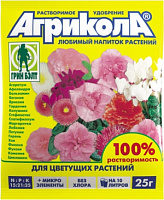 Универсальное комплексное удобрение для цветущих растений Агрикола, пакет 25 гр.