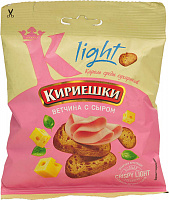 Сухарики Кириешки Light ржаные, Ветчина с сыром, 33 гр.