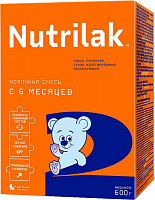 Смесь сухая молочная Nutrilak 2 Адаптированная последующая, с 6 до 12 мес., 600 гр.