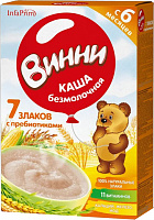 БРАК Каша безмолочная Винни 7 злаков с пребиотиками, с 6 мес., 200г