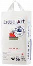 Детские подгузники Little Art, размер L, 9-12 кг, 56 шт.