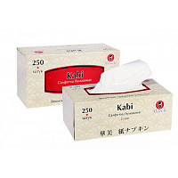 Салфетки бумажные Maneki Kabi 2 слоя. белые 250 шт.
