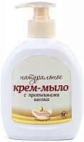 Крем-мыло жидкое Невская косметика Натуральное с протеинами шёлка, 300 мл.
